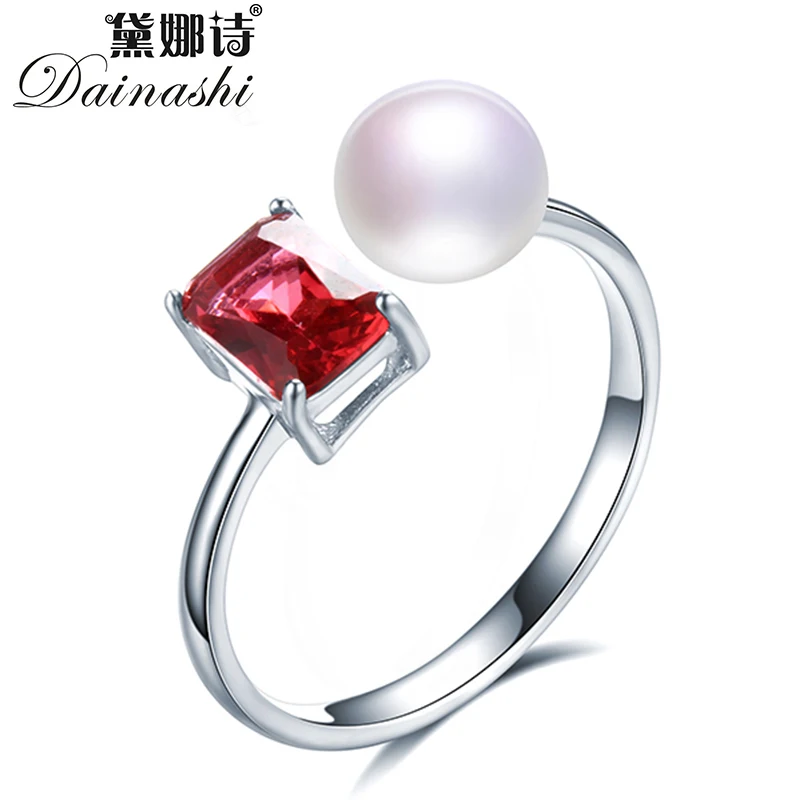 Dainashi модный дизайн кольцо с натуральным пресноводным культивированным жемчугом