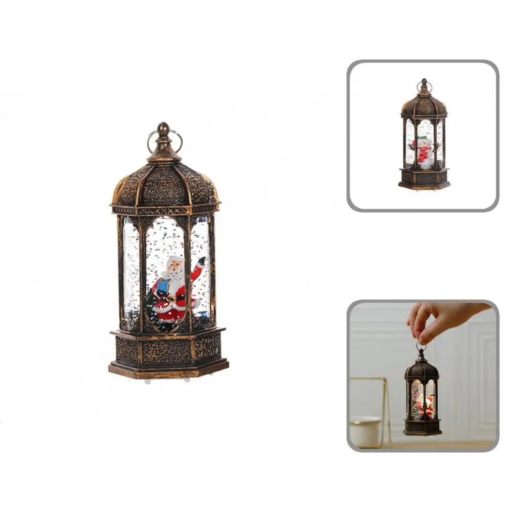 

Fashion Battery Operated Easy to Operation Christmas Snowman Snow Globe Lantern Lantern Night Light Snow Globe Lantern