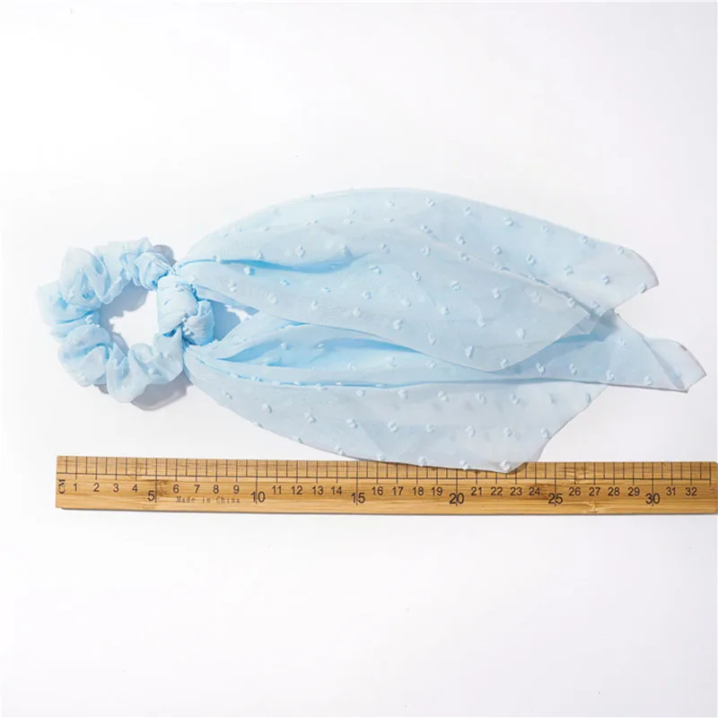 

Summer Chiffon Hair Ribbon Scarf Hair Bands Bow Ties Scrunchies Ponytail Elastic Hairbands Rope for Women Hair Accessories