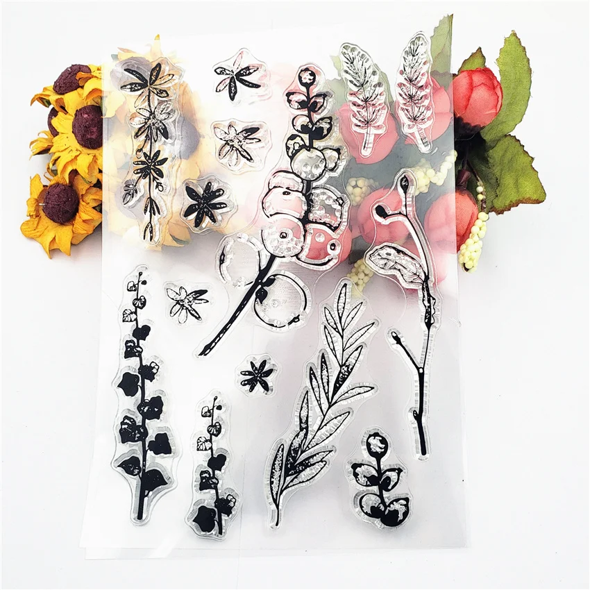 Фотоальбом с искусственными фруктовыми деревьями прозрачные штампы силиконовые