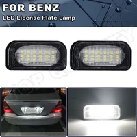 2pcs canbus led license number plate light lamps for mercedes benz c class w203 4door 2001 2007 w209 c209 a209 r230 sl clk class