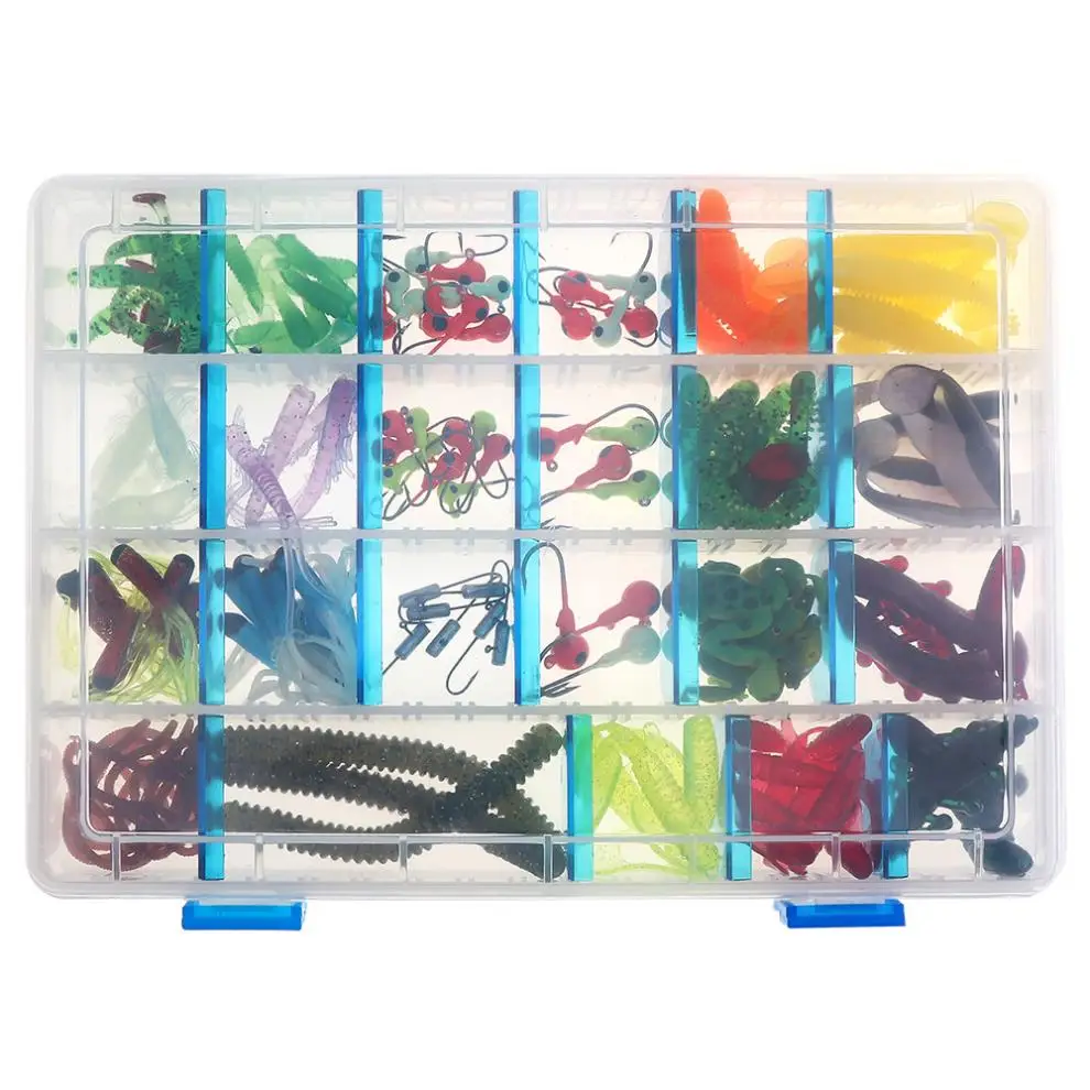 Набор рыболовных крючков со свинцовой головкой 146 шт./кор. набор мягких приманок