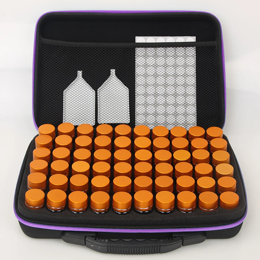 

New 60 Bottles Diamond Painting Tools Holder Hand Bag Diamond Painting Accessories Stone Mosaic Container Storage Box