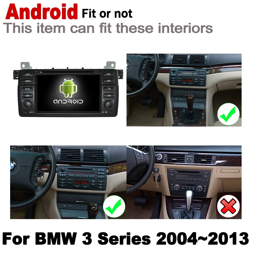 7&quot HD DSP Stereo Android 8.0 up Car DVD GPS Navi Map For BMW 3 Series E46 1998~2006 2 DIN multimedia player radio WiFi
