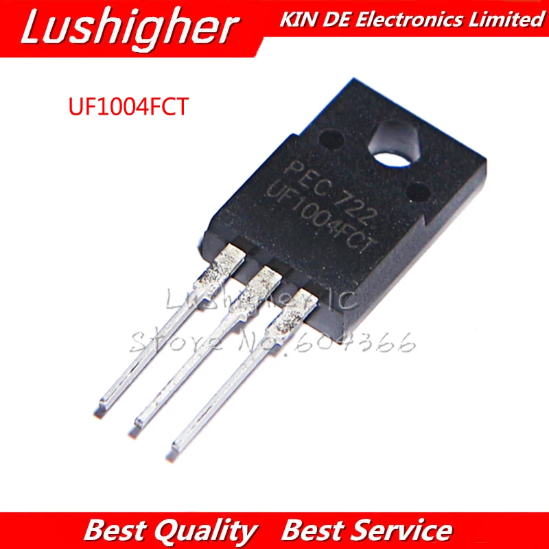 

10 шт., UF1004FCT TO220F UF1004, TO-220F