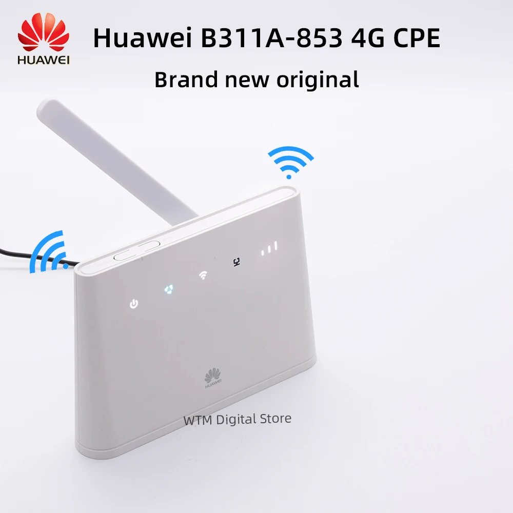 

Original Huawei 4G CPE B311As-853 Router Mobile WiFi with Antenna Port