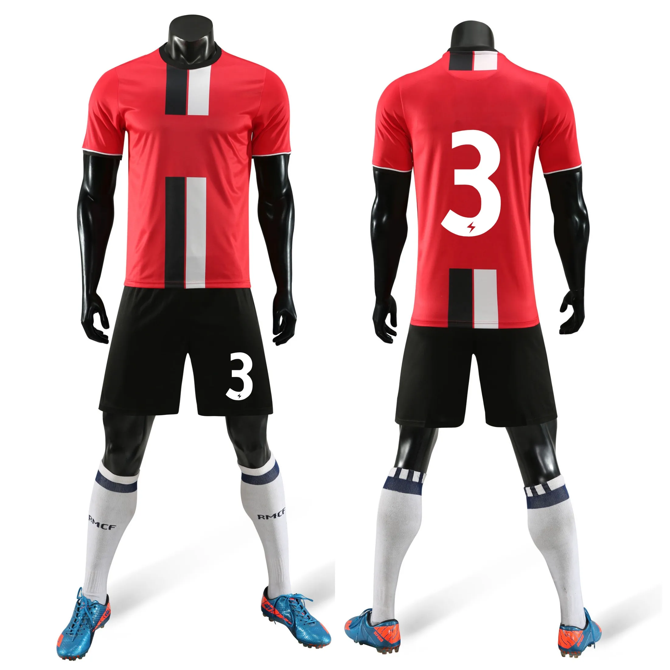 Бесплатная доставка Молодежные футбольные майки комплекты с шортами комплект