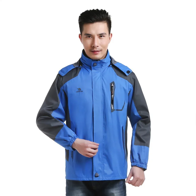 Лидер продаж уличное водонепроницаемое пальто Мужская одежда зимний дождевик 3 в