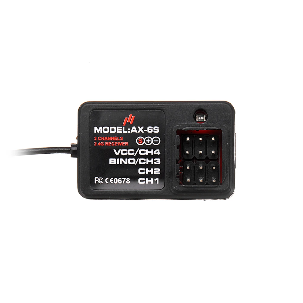 AUSTAR AX6S 2.4G 4CH Transmitter Radio Remote Control with AX-6S Receiver for Q65 MN90 1/10 1/8 TRX4 Axial SCX10 D90 RC Car Boat | Игрушки и
