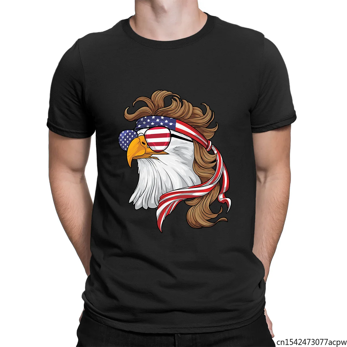 

Eagle of Freedom American Flag Patriotic Men's T-Shirt