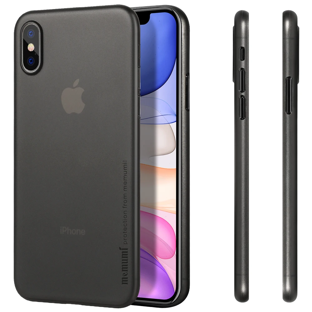 

Чехол memumi для iPhone XS Max 6,5 2018, ультратонкий 0,3 мм ПП матовый чехол для iPhone Xs Max, тонкий чехол для телефона с защитой от отпечатков пальцев
