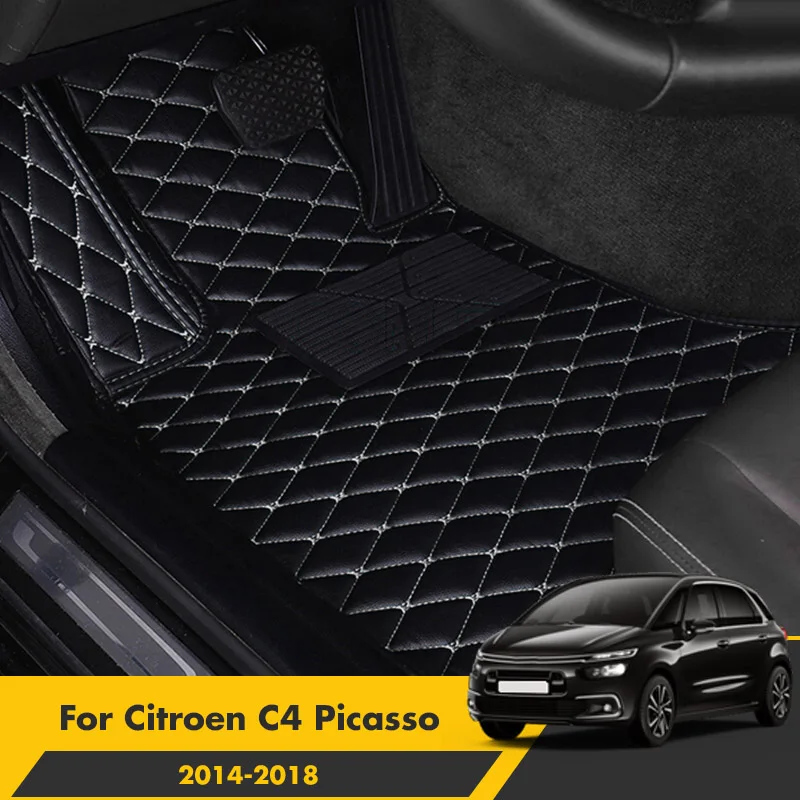

Car Floor Mats For Citroen C4 Picasso 2018 2017 2016 2015 2014 Interior Carpets Accessories Custom Foot Pads Rugs Protect