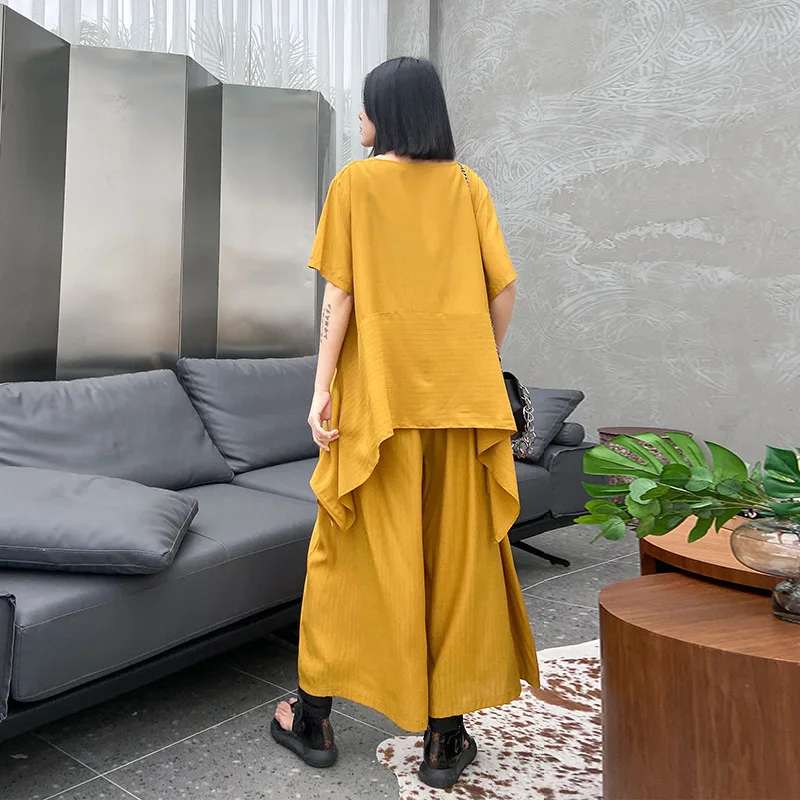 QING MO черный зеленый желтый женский темпераментный комплект 2020 летний однотонный