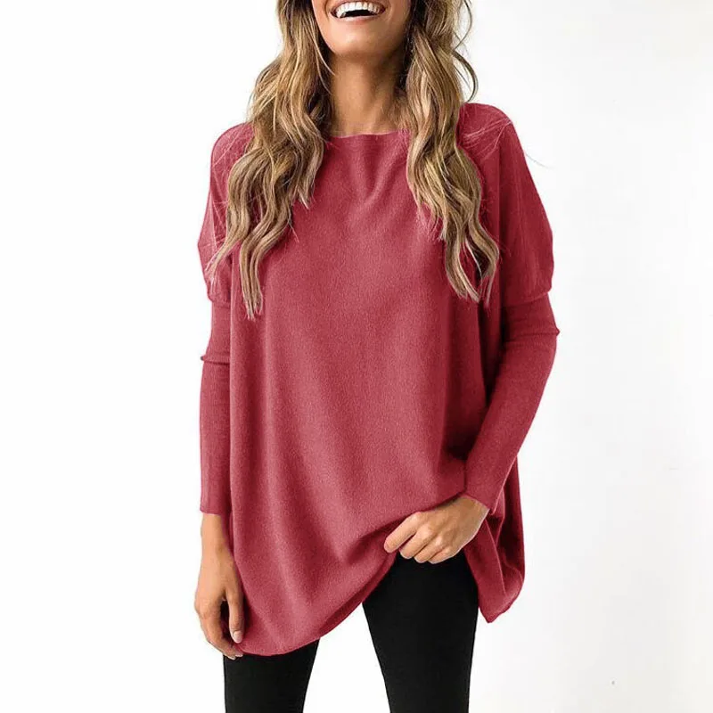 Womens Tops Ladies Sweater Winter Warm Coat Fashion Pullover Baggy Long Sleeve Tunic Casual | Женская одежда