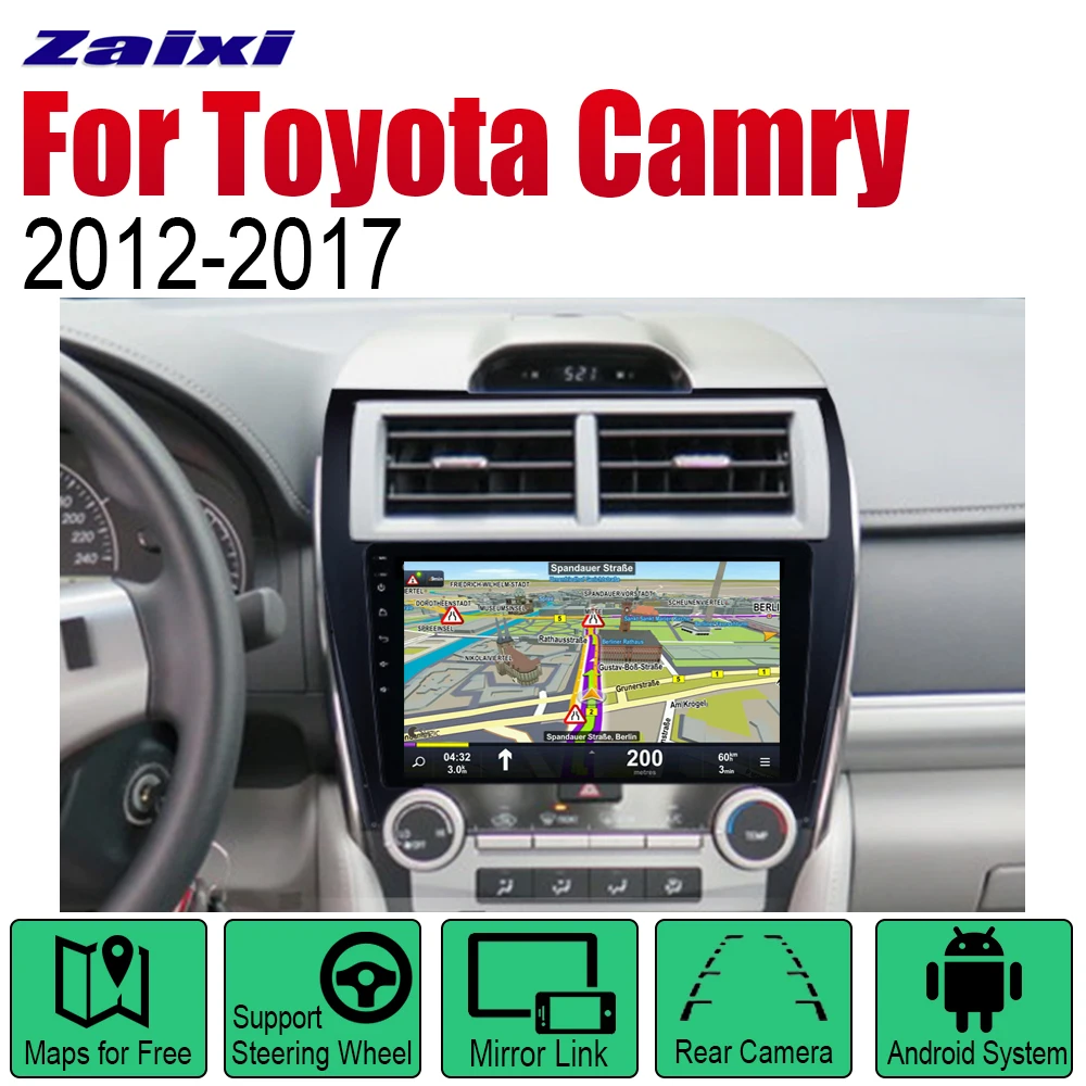 Автомагнитола 2 Din Android Автомобильный плеер для Toyota Camry 2012 2013 2014 2016 2015 2017