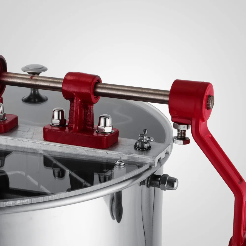 Extractor Manual de miel de acero inoxidable, 4 marcos, EU/USA, sin gastos de aduana-1