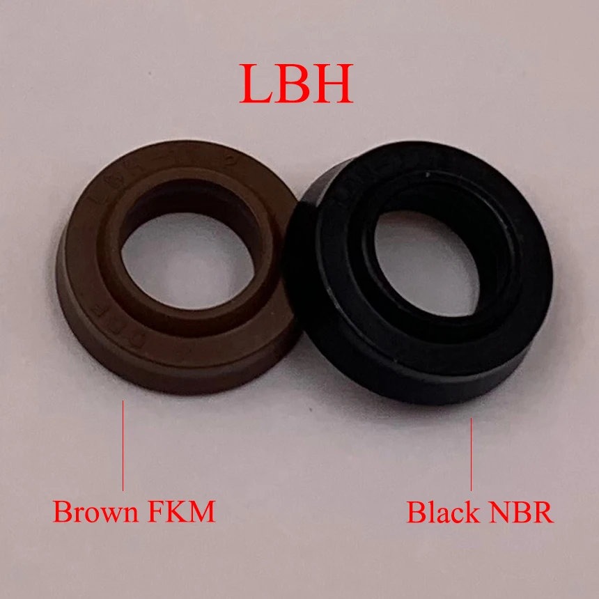 LBH DHS 25*33*4.5/6 25x33x4.5/6 Black NBR Brown FKM FPM Rubber Dustproof Groove Lip Hydraulic Piston Rod O Ring Gasket Oil Seal |