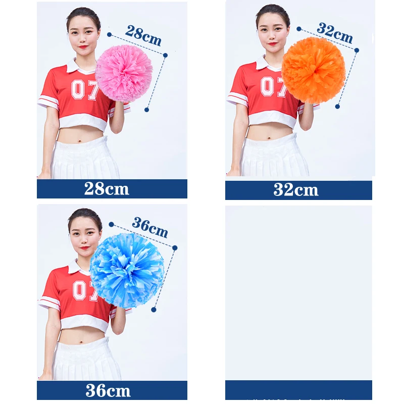 1 шт. colorfast Cheerleader помпоны для чирлидинга болельщиков Cheer Pom Majorettes ручной Цветок