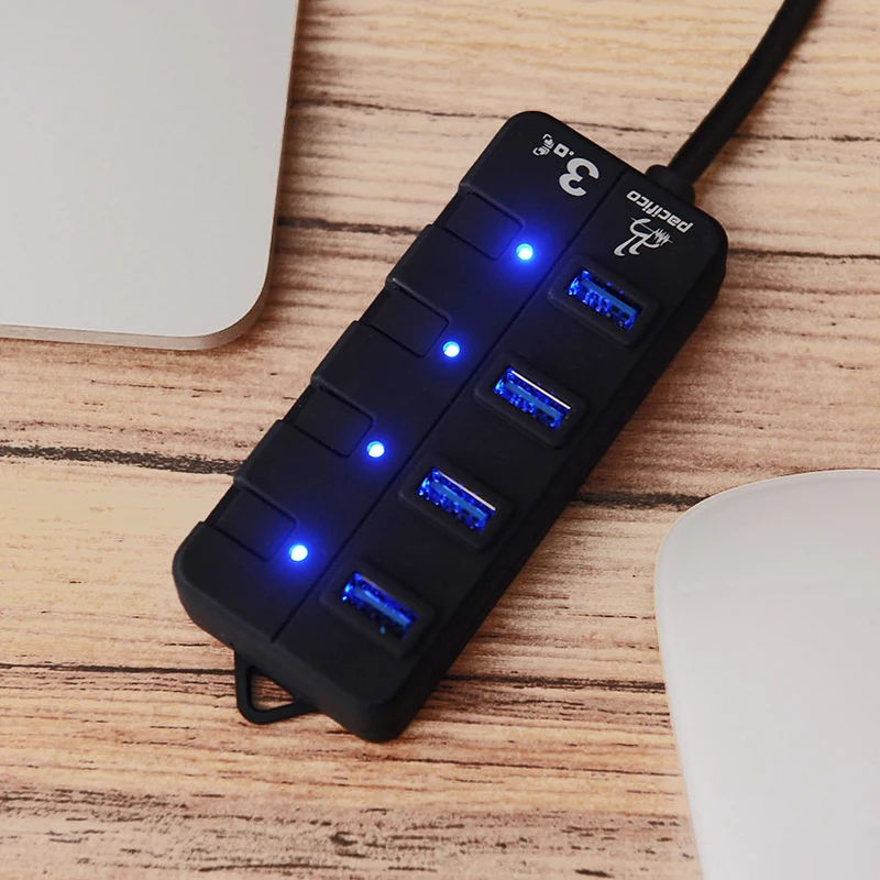 4-портовый концентратор USB 3 0 с дополнительным управлением 30/60/120 см Кабель