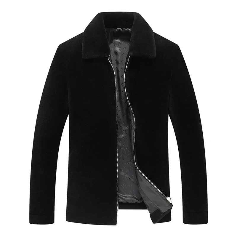 

100% Wool Coat Autumn Winter Jacket Men Real Sheep Shearling Fur Mens Jackets and Coats Chaqueta ym1701 MY1428