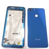 new front frame glass battery door back cover housing photo frame fingerprint ring for huawei honor 9 lite with sim card tray