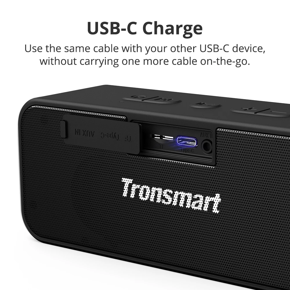 Оригинальная Bluetooth Колонка Tronsmart T2 Plus 5 0 динамик 24 часа колонка 20 Вт Портативная IPX7