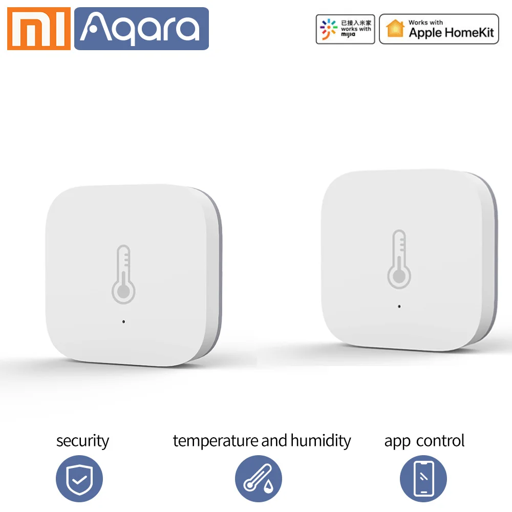 Aqara Смарт Температура Сенсор Wi-Fi терморегулятор для спортивной камеры Xiao mi умный дом воздуха Давление Температура синтетический каннабиноид класса дибензопиранов Hu mi влажности Датчик ZigBee mi home приложение
