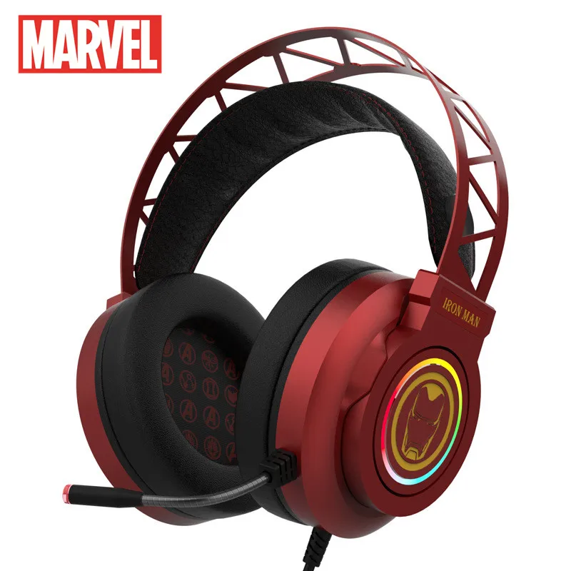 

Сертифицированные совместно изготовленные наушники Марвел для киберспорта, гарнитура для мобильных компьютерных игр с специальными аудио...