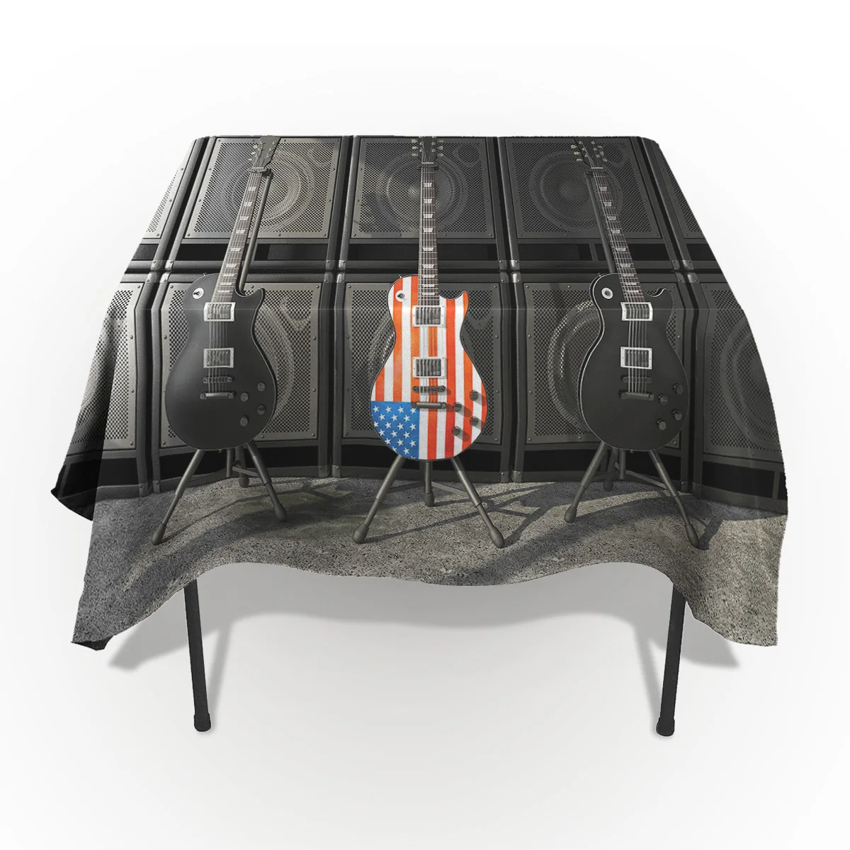 Скатерть с американским флагом для музыкальных инструментов салфетка стола