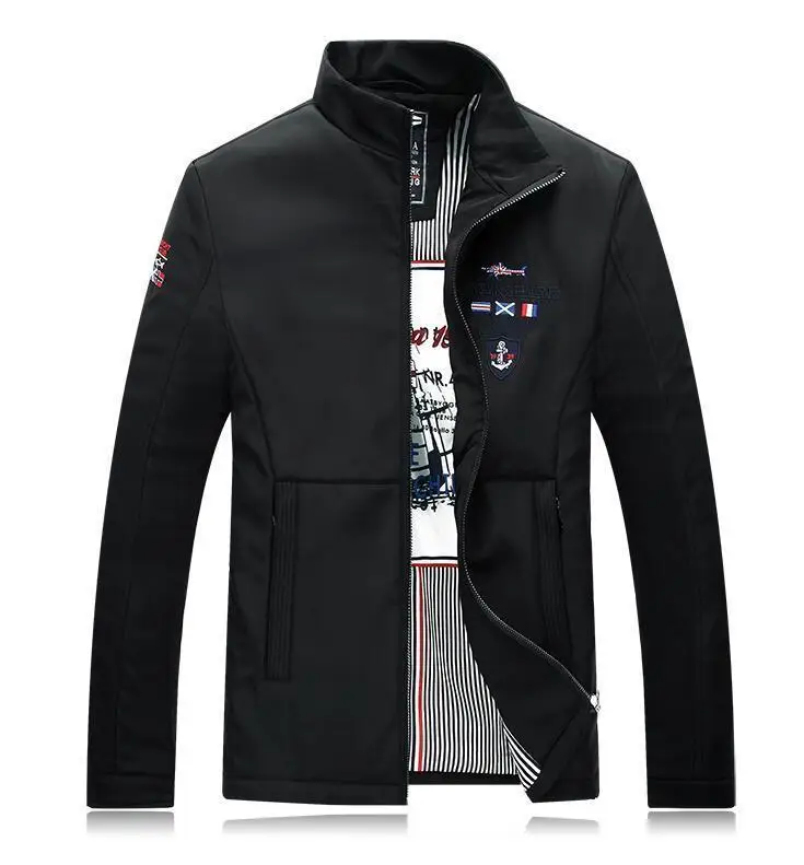 Акула для мужчин s куртки Eden Slim Fit Aeronautica наивысшего качества Повседневная брендовая одежда верхняя одежда Новейший парк весна осень Мужская куртка - Цвет: as picture