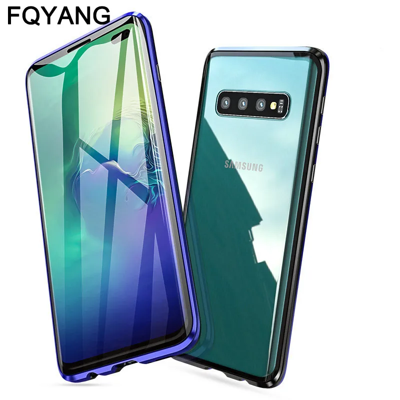 Закаленное стекло задняя крышка для samsung Galaxy S10 PLUS 5G S10E NOTE 8 9 Магнитный