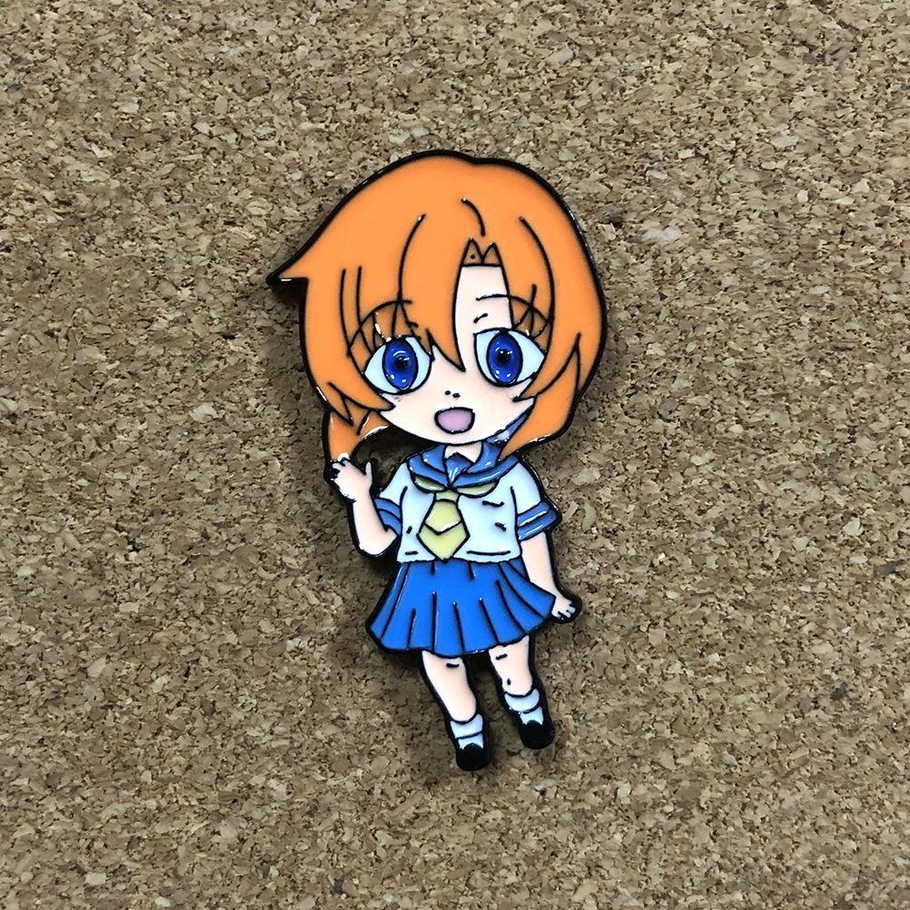 

Manga Cute Jewelry Enamel Pin Brooches on Clothes Brooch New Year Gift Higurashi When They Cry Badges With Anime Accessories