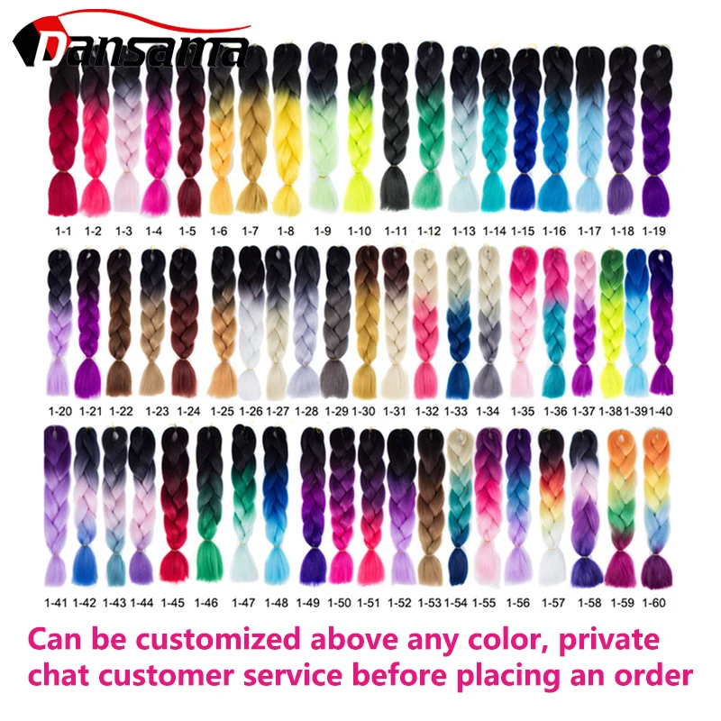 

Dansama 20inch Chrochet Braids Box Braids Synthetic Pre-Stretched Braiding Hair Kanekalon Extensions Chrochet Hair Twist hair