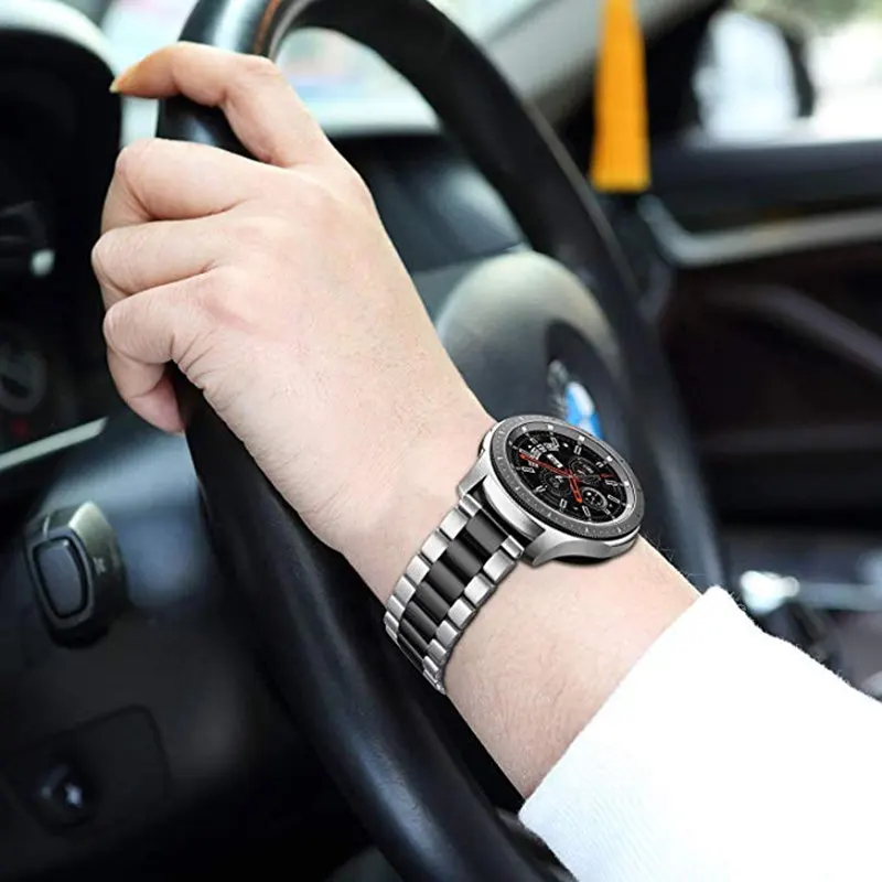 22 мм ремешок для часов Galaxy Watch 46 мм полосы gear S3 классический/Frontier браслет из нержавеющей стали для часов huawei GT 2