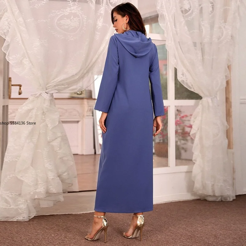 Eid Kaftan Dubai Abaya Turkey Muslim Hijab Dress Robe Musulman Djellaba Femme Ramadan Islam Clothing Dresses Abayas For Women