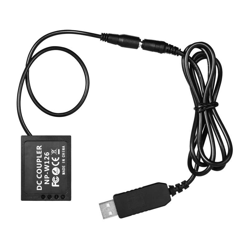 5 в USB NP W126 батарейный блок DC переходник для камер Fuji X A1/X A2/X A3/X E1/X E2/X M1/X Pro/X T1/X
