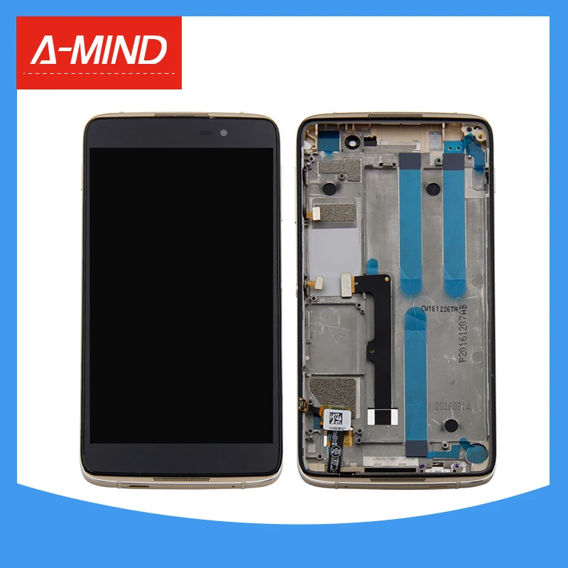 

ЖК-дисплей с дигитайзером для Alcatel One Touch Idol 4 LTE OT6055 6055 6055P 6055Y 6055B 6055K, сенсорный экран в сборе с рамкой
