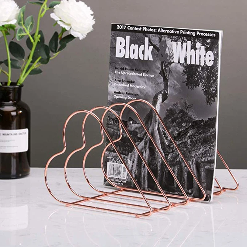 Azine держатель файл сортировщик металла 5 слот стол органайзер стойка для папки