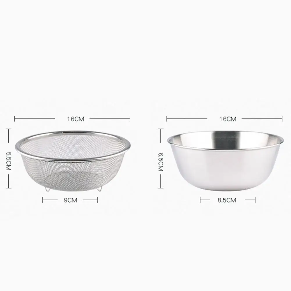 Сетчатая корзина из нержавеющей стали сито чаша для фруктов риса дуршлаг