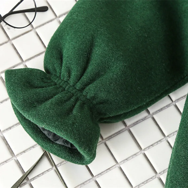 2019 зимнее длинное шерстяное пальто для маленьких девочек детская модная плотная