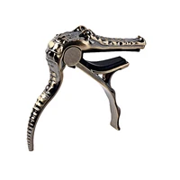 crocodile clamp guitar capo quick change clamp key acoustic classic guitar capo for tone adjusting high quality