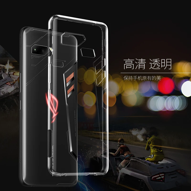 Прозрачный силиконовый чехол для Asus ROG Phone II ROG Phone2 ROG Phone 2 ZS660KL мягкий чехол для телефона Etui>