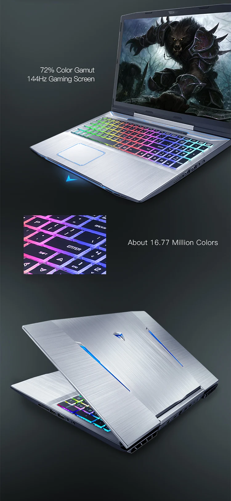 Игровой ноутбук Machenike T90-T6C(Intel Core i7-8750H+ GTX 1060 6G/8GB ram/256G SSD/15,6 ''144Hz72% NTSC) ноутбук Machenike-brande