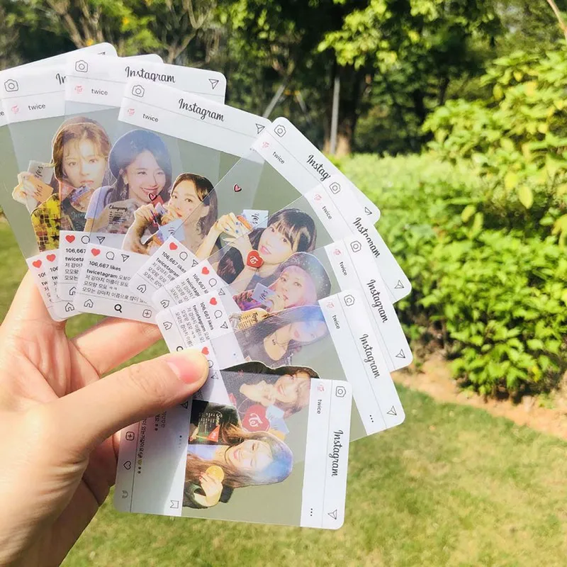 9 шт./компл. K-pop дважды альбом Да или да Фото Карты Ins прозрачные Lomo карты MINA коллекции фанатов