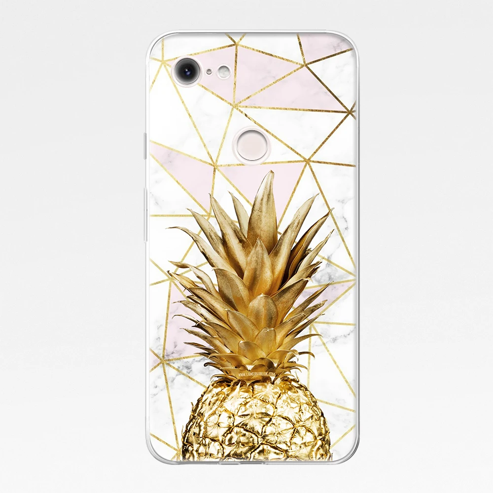 

Pineapple Heart Coque for Google Pixel 5 4 4a 3 3a 2 XL Soft TPU Silicone Back Phone Cases For Pixel 4XL 5 XL 3XL 2XL Cover Capa