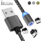 Магнитный кабель Micro USB Type-c для зарядки Samsung S8 J4 J6 J7 A6 A7 2018 LG W10 W30 ZTE Blade L8 A5 V7 lite V18