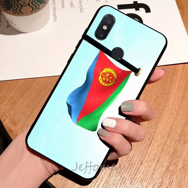 

Eritrea Bandiera Nazionale Phone Case For Xiaomi Redmi note 7 8 9 t max3 s 10 pro lite coque shell cover funda