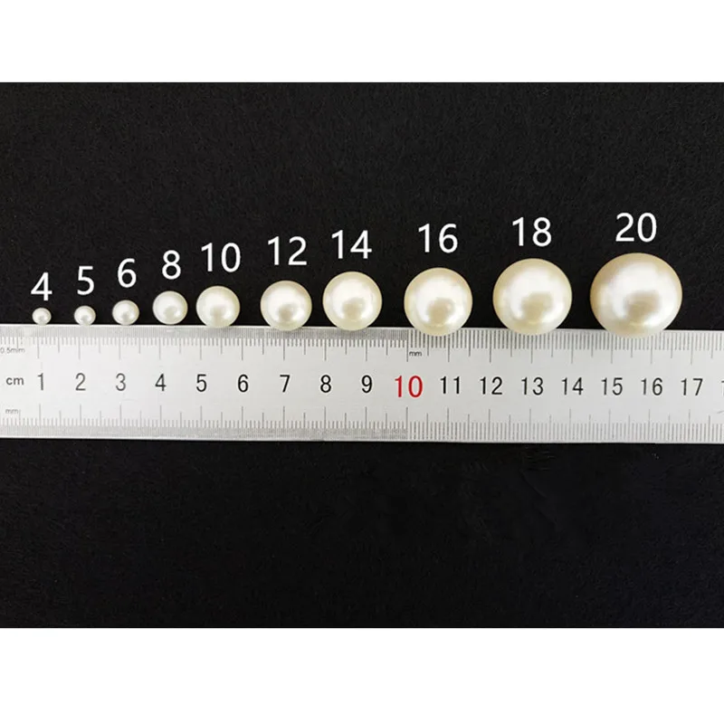 without holes pearl piece hair accessories diy wholesale high imitation pearls diy phone beauty essential 4mm 20mm 500g free global shipping