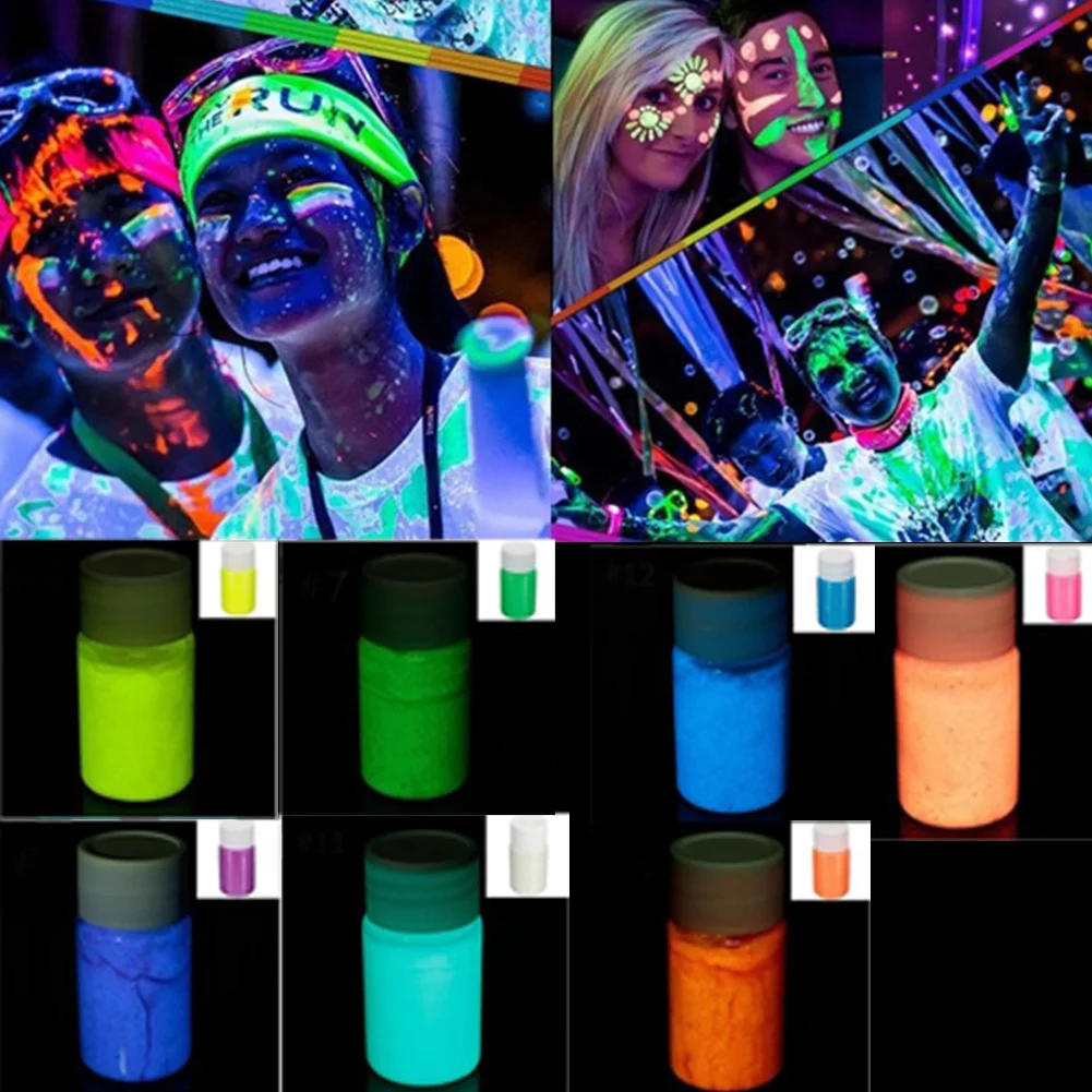 25 мл бутылка световой Краски макияж неоновая краска для тела светится в темноте