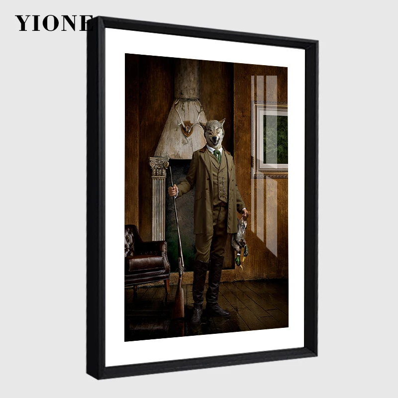 Настенная картина с изображением животных в европейском стиле | Дом и сад